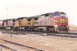 Grain train rolls east